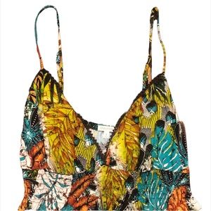 🌿🍂 NWOT Maurice's Beautiful V-Neck 🌿 SAFARI 🍂 Pattern Sun Dress SZ Small